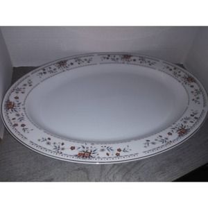 Wade/Sone Claremont Large Oval Serving Platter 16x12 Fine Porcelain China Japan